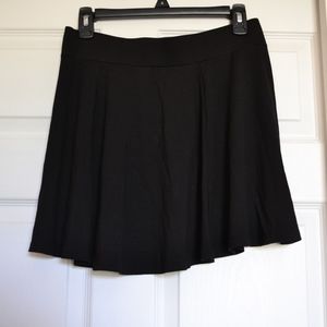 high waisted black skirt